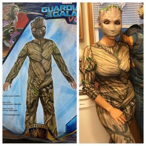 Marvel Groot Costume Guardians Of The Galaxy Halloween Suit Mask